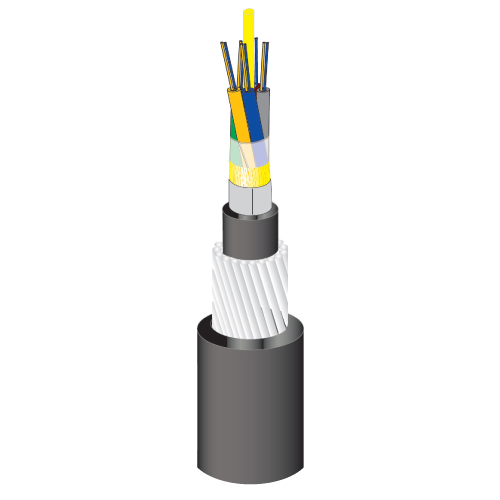 Double Sheathed, Steel Wire Armored Fiber Optic Cable Double Sheathed, Steel Wire Armored Fiber Optic Cable