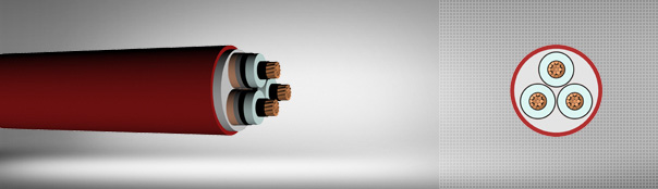 5.8 / 10 kV or 6.35 / 11 kV XLPE insulated, three core cables with copper conductor 5.8 / 10 kV or 6.35 / 11 kV XLPE insulated, three core cables with copper conductor